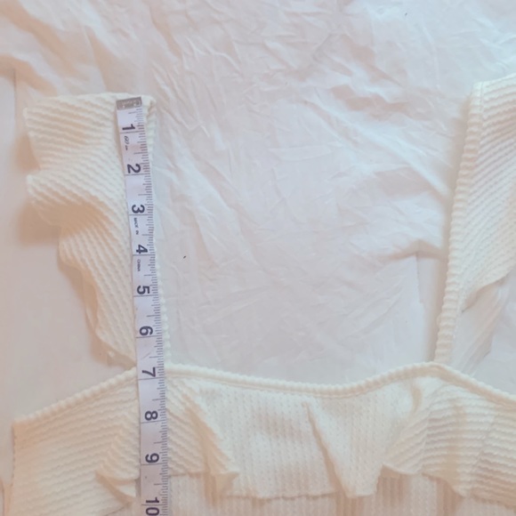 CAUTION TO THE WIND white bodysuit size small - Picture 5 of 6